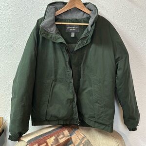 Eddie Bauer Green Down Jacket